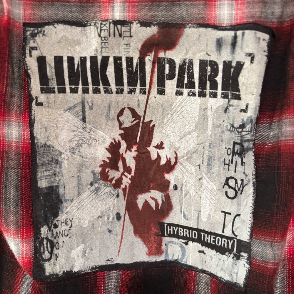 Upcycled Linkin Park Flannel - Picture 3 of 4